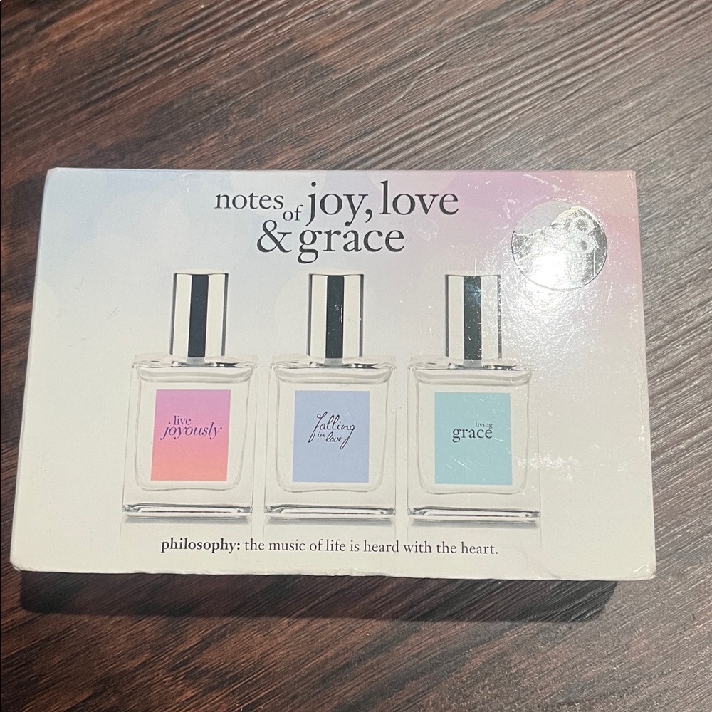 NIB Philosophy Notes of Joy, Love & Grace 3 pc set NEW! ❤️